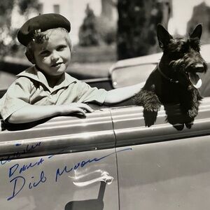 1930s DICKIE MOORE (d.2015) Signed Publicity 8x10 / CHILD STAR Autographed Later